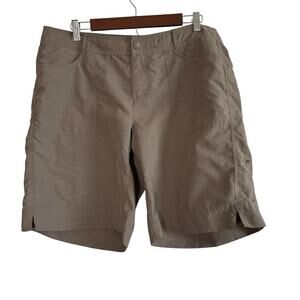 The North Face Women’s Size 16 Roll-Up Hiking Shorts Taupe Nylon